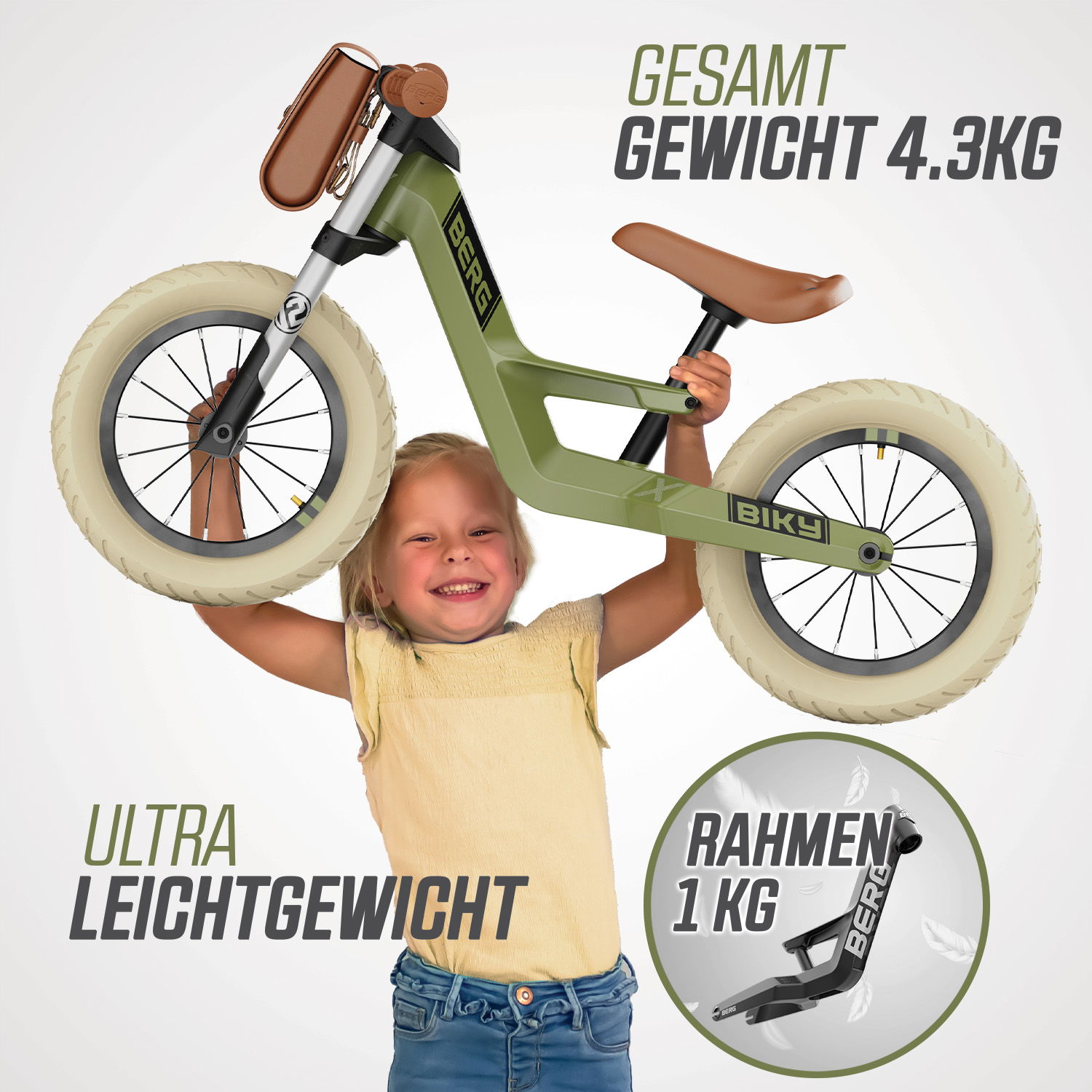 BERG Laufrad Biky Retro Green BERG Laufrad Biky Retro Green